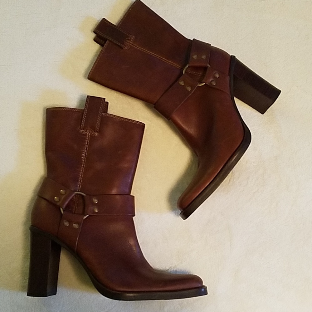 Steve Madden Melita leather harness boots sz 8